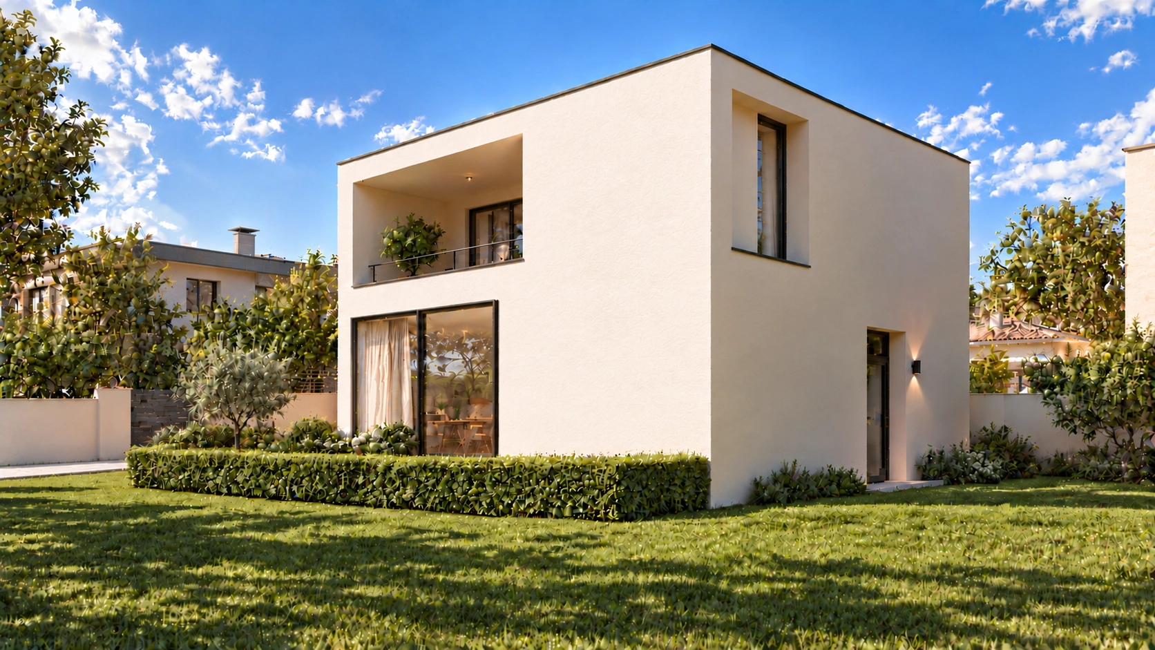 Vista exterior: la entrada está en la fachada izquierda exterior, fuera de esta vista